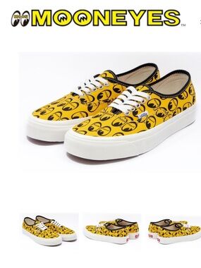 NWOT - VANS X MOONEYES AUTHENTIC 44 DX　(ANAHEIM FACTORY YELLOW